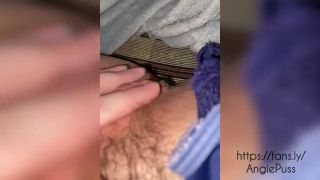 Wet Pussy Sound ASMR fingering wet hairy pussy close up-7