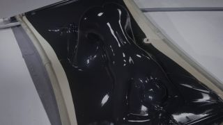 Needy Slut Tries Multiple Positions In Latex Vacbed-3