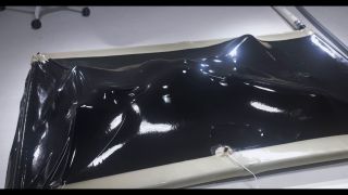 Needy Slut Tries Multiple Positions In Latex Vacbed-7