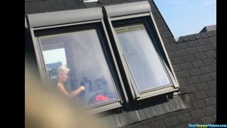 Big tits granny window  spy-3