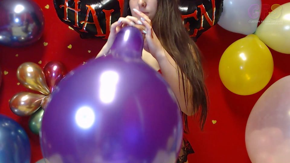 Custom Fetish - Lena s 2 Balloon Blow to Pop HD - Fetish