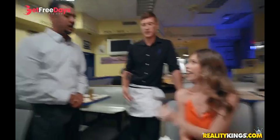 Big Cocked Waiter Fucks Anya Olsen In The Restaurants Toilet
