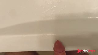 [GetFreeDays.com] Cumshot on the White Sink - Closeup View Adult Clip December 2022-4