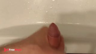 [GetFreeDays.com] Cumshot on the White Sink - Closeup View Adult Clip December 2022-7