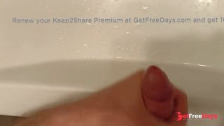 [GetFreeDays.com] Cumshot on the White Sink - Closeup View Adult Clip December 2022-8