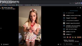 Blowjob porn Caroline Zalog Exclusive Caroline Zalog Teases in Halloween Livestream Leak Video-8