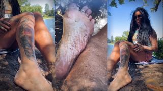 Mistress Raven FD - WORSHIP MY RIVER FEET - Goddess feet-6