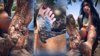 Mistress Raven FD - WORSHIP MY RIVER FEET - Goddess feet-9