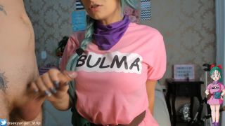 Emanuelly RaquelPlaying With Bulma Cosplay Dragon Ball Cum In Mouth-8