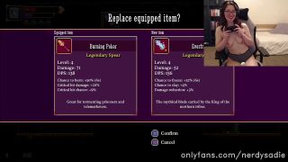 nerdysadie-onlyfans 2023-04-22 Onlyfans cut off the first half of the stream and it didn't-6