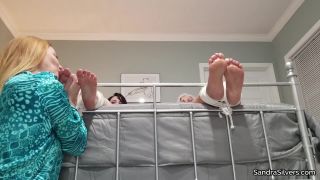 video 10 Sandra Silvers: Sandra Caroline Tickled By Lisa on femdom porn stocking feet fetish-7