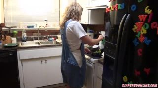 DiaperedonlineAmber Amber Diaper Overalls Cooking-2