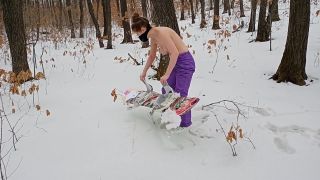 [GetFreeDays.com] Snowboard Girl Undress in the Woods hardcore cosplay porn-2