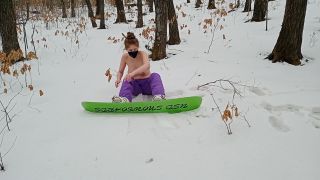 [GetFreeDays.com] Snowboard Girl Undress in the Woods hardcore cosplay porn-4