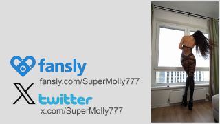 Maid in Nylon Bodysuit Fucked Hard In the Ass (Teen) Supermolly777-9