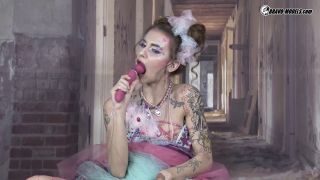 Adelle Unicorn  Cosplay Masturbation With Dildo In Latex  2D423-5