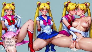 AI Wet Dreams - Sailor Moon's Lesbian Sex Party - ASMR/JOI-5