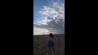 Bambi and Hubby - Curvy Wife Flies A Kite On A Beach And Accidentally Flashes Her Ass and Hairy Pussy, Public Upskirt-2
