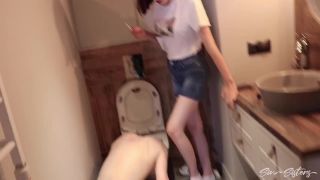 porn clip 5 SinSisters: Toilet Humiliation Lady Perse, lesbian sock fetish on fetish porn -4