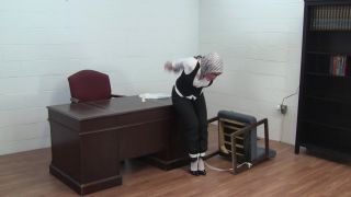 online adult clip 9 Silk scarf secretary gagged with her own product on fetish porn french bdsm-3