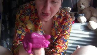 Handjob with pink Latex Gloves latex GermanHotMilf-8