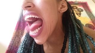 My big mouth and juicy fat tongue Black!-0