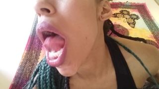 My big mouth and juicy fat tongue Black!-3