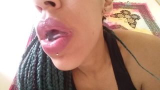 My big mouth and juicy fat tongue Black!-9