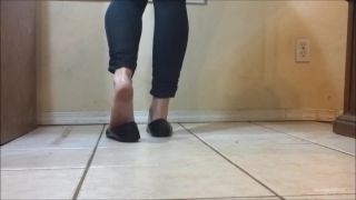 Booty4U Dipping And Dangling Black Flats - Dirty Feet-6