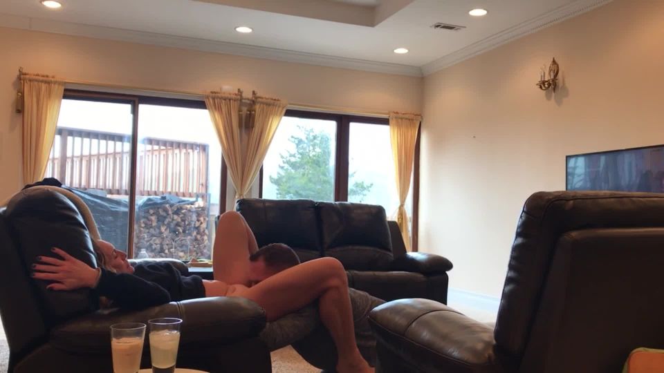Shared Dirty Talking wife with BBC, Husband Cums in her Mouth - MILF