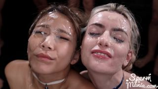 porn clip 28 Emily Belle & Saki Kawanami's Sticky Bukkake Facial [Full HD 607.5 MB] | bukkake | bukkake porn femdom pony slave-5