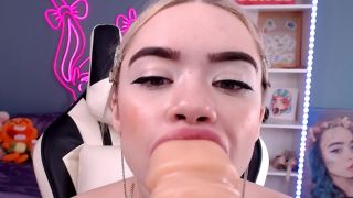 Mia Melon – Sweet Sperm Facial 1 | deepthroat | cumshot cute teen girl blowjob and quick sex-1