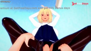 POV Hentai Footjob from All Girls from Melty-8