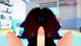 POV Hentai Footjob from All Girls from Melty-9