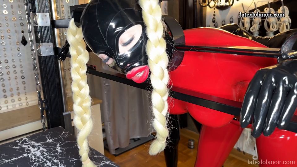 xxx clip 3 Lola Noir - Rubber Cock for a caged Slave Girl - FullHD 1080p - fetish - fetish porn femdom dildo