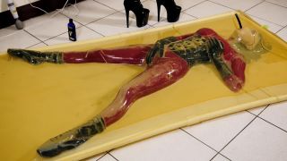 Corona Doll - Latex Vacuum Bed Bondage | latex | bdsm porn mature fetish-3