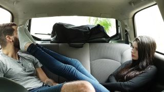 xxx video 28 Emily Foxx – Smelling My Socks And Worship My Feet In The Car, first foot fetish on femdom porn -3