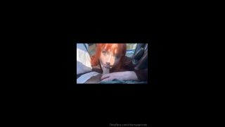 Cherry Apricots BG Car Blowjob PPV 1 Onlyfans (Blowjob porn)-8
