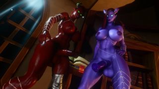porn video 34 Draenei Vol. 2 on threesome natural tits brunette blowjob-1