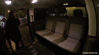 Cheeky Czech brunette Sandra enjoys intense FFM threesome in the backseat-1