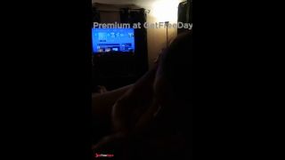 Pov blowjob facial and cum on tits pretty thick girl moaning while sucking dick and begs for cum-1
