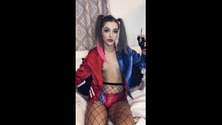 RhiannonRyder1995 - Harley Quinn halloween solo masturbation - Solo-0