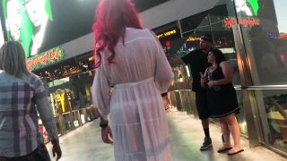 CandidCreeps 828 See Thru Dress Thong Tits Nipples Public Exp-3