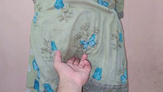 INDIAN Mature Bhabi - Desi lady Give me sloppy blowjob and Tight Handjob-Hug Cumshot-2
