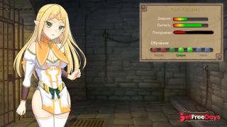 orcs enjoy the beautiful ass of a cute waitress girl in a tavern-4