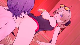 Wet Waifus - Sweety stores so much Cum in her Pussy - Zenless Zone Zero Sex-1