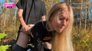 Kuporovaa Krupa I Fucked a Slutty Blonde Hard In The Forest And Came In Her (Blonde porn)-7