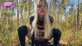 Kuporovaa Krupa I Fucked a Slutty Blonde Hard In The Forest And Came In Her (Blonde porn)-8