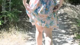 Miss FantasyCutie babe walks without panties in a public place, blowjob and tight pussy-0