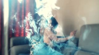 Sensual Topless Joint Smoking - Smoking-7